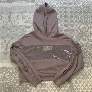 Victoria’s Secret PINK cropped hoodie, size XS 💗